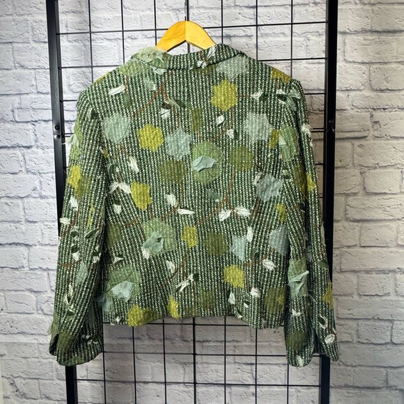 RETRO!! BOHO CHIC Applique Jacket/Blazer Sz 10 - Picture 2 of 6